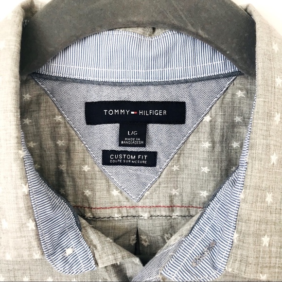 Tommy Hilfiger Gray Button Down Shirt - Picture 4 of 6